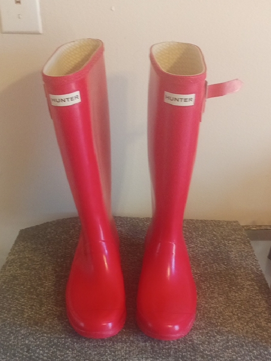 Hunter Shoes - Hunter Gloss Tall Rain Boots - Size 9